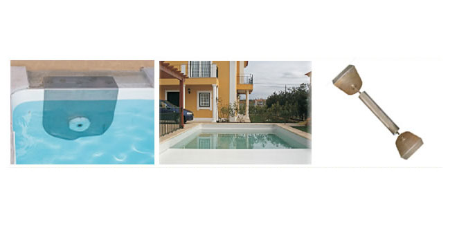 Schéma volet immergé pour piscine Bermude