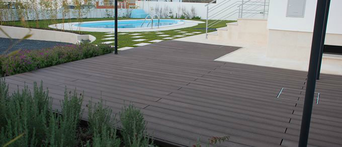 Terrasse en bois composite