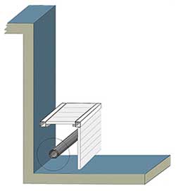 Swimming pool cover with an in-depth installation