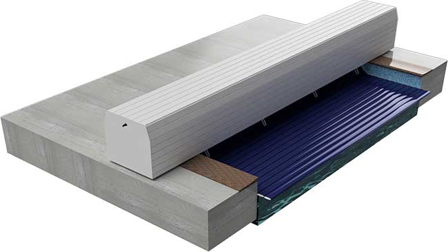 Coupe vue 3D volet hors-sol "Hawaï"