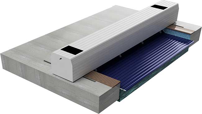 Coupe 3D volet hors-sol pour piscine MENORCA