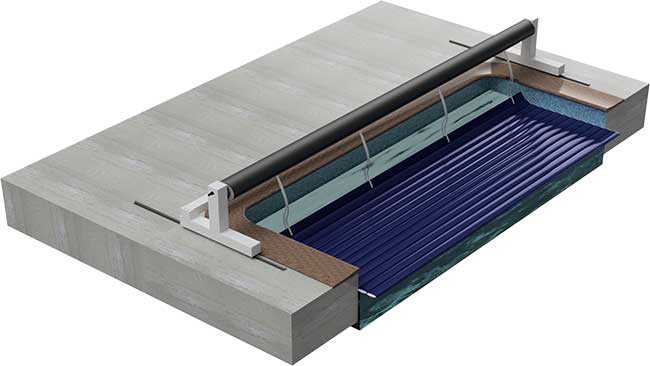 Coupe vue 3D volet hors-sol "Tenerife"